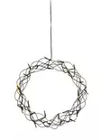 Merlin kranssi 30 cm musta ip20 - Koristevalot - 6435200288707 - 2