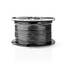Mikrofonikaapeli | 2 x 0.35 mm² | Kupari | 100 m | Pyöreä | PVC | Musta | Kela - Audiokaapelit - 5412810312177 - 2