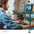 Monitorin Pöytäteline | 1 näyttö | 15 - 32 " | 75x75 / 100x100 | Täysin Säädettävä - Monitoritelineet - 5412810419197 - 5