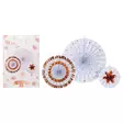 Paperikoriste 3kpl rosegold - Juhlakoristeet - 8720573570237 - 1