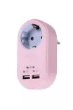 Roosa nauha pistoke - Haaroittimet ja matka-adapterit - 6435200257147 - 1