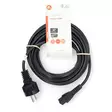 Sähköjohto | Suko Uros | IEC-320-C5 | Suora | Suora | Niklattu | 5.00 m | Pyöreä | PVC | Musta | Label - Virtakaapelit ja liittimet - 5412810425167 - 66