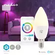 SmartLife RGB Lamppu | E14 | 470 lm | 4.90 W | Lämpimästä kylmään valkoiseen / RGB | 2700 - 6500 K | Android / IOS | Kynttilä | 1 kpl - Valonlähteet - 5412810335497 - 5