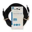 Stereoäänikaapeli | 3.5 mm uros | 3.5 mm uros | Niklattu | 10.0 m | Pyöreä | Musta | Label - Audiokaapelit - 5412810419937 - 66