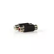 Stereoäänisovitin | 2x RCA Naaras | 2x RCA Naaras | Kullattu | Suora | ABS-Muovi | Antrasiitti | 1 kpl | Laatikko - Audioadapterit - 5412810265527 - 40