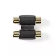 Stereoäänisovitin | 2x RCA Naaras | 2x RCA Naaras | Kullattu | Suora | ABS-Muovi | Antrasiitti | 1 kpl | Laatikko - Audioadapterit - 5412810265527 - 1