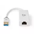 USB-verkkosovitin | USB 3.2 Gen 1 | 1 Gbps | USB-A Uros | RJ45 Naaras | 0.20 m | Pyöreä | Kullattu | Puhdas kupari | Valkoinen | Laatikko - Tietokone ja verkko - 5412810336067 - 10