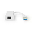 USB-verkkosovitin | USB 3.2 Gen 1 | 1 Gbps | USB-A Uros | RJ45 Naaras | 0.20 m | Pyöreä | Niklattu | Puhdas kupari | Valkoinen | Laatikko - Tietokone ja verkko - 5412810328727 - 10