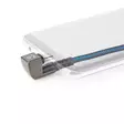 USB kaapeli | USB 2.0 | USB-A Uros | USB-C Uros | 480 Mbps | Kullattu | 2.00 m | Pyöreä | Nailon / Punottu | Musta / Sininen | Laatikko kannella ja ikkunalla - Tietokone ja verkko - 5412810327157 - 46