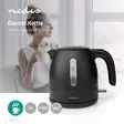 Vedenkeitin | 1.0 l | Muovi | Musta | Pyörivä 360 astetta | Piilotettu lämmityselementti | Strix® ohjain | Tyhjäksi kiehumisen suoja - Kahvinkeittimet ja vedenkeittimet - 5412810320677 - 5