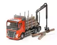 Volvo FH tukkiauto 33 cm Emek punainen=20 - Pikkuautot - 6411560479207 - 3
