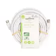 Satelliitti- ja Antennikaapeli | F uros | F uros | Niklattu | 50 dB | 75 Ohm | Tuplasuojattu | 10.0 m | Pyöreä | PVC | Valkoinen | Label - Antennikaapelit - 5412810426157 - 66