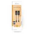 USB Extender | USB 2.0 | 1x USB-A Uros | 1x RJ45 Female | 1x USB-A Naaras | 1x RJ45 Female | Jopa 50m | 480 Mbps | Niklattu | Pyöreä | PVC | Musta | Laatikko - Tietokone ja verkko - 5412810443277 - 66