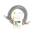 Cat 8.1 verkkokaapeli | S/FTP | RJ45 uros | RJ45 uros | 3.00 m | Pyöreä | LSZH | Harmaa | Label - Tietokone ja verkko - 5412810452927 - 66