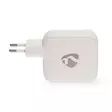 Seinälaturi | 100 W | GaN | PD3.0 | 2.5 / 3.0 / 5.0 A | Lähtöliitäntöjen määrä: 3 | USB-A / 2x USB-C | Automaattinen Jännitteen Valinta | Valkoinen - Verkkolaturit - 5412810470167 - 15