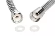 Suihkuletku 2,5m PVC kromi/musta - Kylpyhuoneen hanat ja suihkut - 6410416179117 - 3