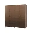 Abstrakti Moderni Vaatekaappi - Sonoma Tammi, 100% Melamiinipinnoitettu, 180x192x52 cm, Useita Hyllyjä, Lisäsäilytys - Vaatekaapit - 8681875404777 - 1