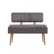 Atlantic Pine Anthracite Pankki - 100% Melamiinipinnoitettu Lastulevy, 110x82,5x40 cm, PVC-jalat, 31 cm Korkeus -  - 19-19-8683742499787 - 1