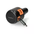 Autolaturi | 60 W | 2.4 / 3.0 A | Lähtöliitäntöjen määrä: 3 | Portin tyyppi: USB-A / USB-C | USB-C sisäänvedettävä kaapeli | 0.70 m | Automaattinen Jännitteen Valinta - Autolaturit - 5412810473687 - 1
