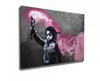 Banksy Multivärinen Koristeellinen Kangastaulu 70x100 cm - Puukehys 2x3 cm - 50% Puuvilla/50% Polyesteri - Taulut ja kehykset - 8683342478557 - 1