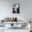 Banksyn Monivärinen Koristeellinen Karkaistu Lasi Maalaus 45x65 cm - Taide, Kestävyys ja Eleganssi Yhdessä - Taulut ja kehykset - 8683742854647 - 6