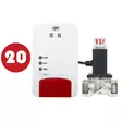 Bax 20 kpl PNI Safe House Dual Gas 250 -sarjalla, jossa on anturit kahdelle kaasutyypille, hiilimonoksidille (CO) ja maakaasulle, sekä 3/4 tuuman solenoidiventtiili - PNI tuotteet - 5949066548277 - 1