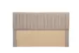 Beige Sängynpääty 162x97x7 cm - Tyylikäs ja Mukava - Hiukkaslevy, Sieni- ja Kangaspäällyste, 36 mm Paksuus - Sängynpäädyt - 8683742568117 - 1