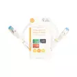 CAT6a verkkokaapeli | S/FTP | RJ45 uros | RJ45 uros | 0.50 m | Snagless | Pyöreä | LSZH | Valkoinen | Label - Tietokone ja verkko - 5412810424207 - 66
