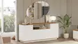 Atlantic Pine White Konsoli - 100% Melamiinipinnoitettu Lastulevy, 180x75x44,5 cm, 2 Pakkausta, Tyylikäs ja Kestävä - Lipastot ja senkit - 8683742495857 - 3