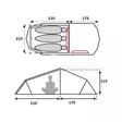 Fjord Nansen Korsyka III Compact -tunneliteltta 3 hengelle, tummanvihreä - Teltat, laavut, riippumatot - 5908221359967 - 4