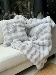 Harmaa Sohvashaalari 150x100 cm - 100% Polyesteri, Konepestävä 20 °C, Kestävä ja Tyylikäs Sisustuselementti - Päiväpeitteet ja torkkupeitot - 8684283664627 - 2