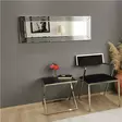 Hopeapeili 120x40 cm - Moderni ja Säädettävä MDF-seinäpeili, Asennusvalmis, Vaaka- ja Pystysuunnassa Säädettävä - Peilit - 8681875708387 - 5