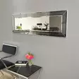 Hopeapeili 120x40 cm - Moderni ja Säädettävä MDF-seinäpeili, Asennusvalmis, Vaaka- ja Pystysuunnassa Säädettävä - Peilit - 8681875708387 - 3