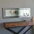 Hopeapeili 120x40 cm - Moderni ja Säädettävä MDF-seinäpeili, Asennusvalmis, Vaaka- ja Pystysuunnassa Säädettävä - Peilit - 8681875708387 - 4