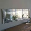 Hopeapeili 120x40 cm - Moderni ja Säädettävä MDF-seinäpeili, Asennusvalmis, Vaaka- ja Pystysuunnassa Säädettävä - Peilit - 8681875708387 - 2
