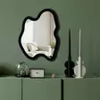 Hopeapeilinen Seinäkoriste: Tyylikäs 38x50 cm Plexiglas & EVA Peili Kaksipuolisilla Nauhoilla - Korosta Kotisi Eleganssia - Peilit - 8684283980857 - 1