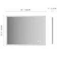 Innosanit 80x100 cm kylpyhuoneen LED-valopeili huurteenestolla - Kylpyhuonekalusteet - 6438014428017 - 5