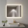 Innosanit 80x100 cm kylpyhuoneen LED-valopeili huurteenestolla - Kylpyhuonekalusteet - 6438014428017 - 3
