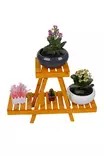 Jardiniere - Erityismuotoiluinen Musta Puinen Kukkaruukku, 50x70x24 cm, Kestävä ja Tyylikäs Sisustuselementti - Kukkatelineet ja kasvutuet - 8683342261777 - 1
