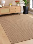 Juutti Matto 160x230 cm - Antibakteerinen, Kuivapesu, 8 mm Paksuus, 1800 gr/m², Ruskea, Tyylikäs ja Mukava - Suuret ja keskikokoiset matot - 8684282602477 - 2