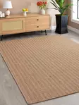 Juutti Matto 160x230 cm - Antibakteerinen, Kuivapesu, 8 mm Paksuus, 1800 gr/m², Ruskea, Tyylikäs ja Mukava - Suuret ja keskikokoiset matot - 8684282602477 - 3
