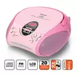 Kannettava FM-radio CD-levyllä Pink - Radiot ja MP3/4-soittimet - 8711902022107 - 1