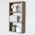 Käsintehty Seinä Hylly 100% Kuusipuuta, Pähkinänvärinen, 30x60x9 cm, Moderni-Rustiikki, Asennusvalmis - Seinähyllyt - 8681875503517 - 2
