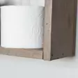 Käsintehty Seinä Hylly 100% Kuusipuuta, Pähkinänvärinen, 30x60x9 cm, Moderni-Rustiikki, Asennusvalmis - Seinähyllyt - 8681875503517 - 4