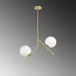 Kattokruunu, kulta, 74 cm korkea, kestävä, tyylikäs - Katto- ja seinävalaisimet - 8684283356317 - 6