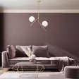 Kattokruunu, kulta, 74 cm korkea, kestävä, tyylikäs - Katto- ja seinävalaisimet - 8684283356317 - 4