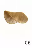 Kattokruunu, sinappi, Ø50 h:18 cm, kestävä, säädettävä korkeus - Katto- ja seinävalaisimet - 8684283781997 - 1