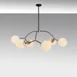 Kattokruunu, valkoinenmusta, 90 x 90 cm, kestävä, elegantti - Katto- ja seinävalaisimet - 8681875883237 - 6