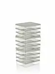 Keittiötarvikkeet: 12-osainen Säilytyslaatikko, Koko 27,5 x 5 x 22,5 cm, Kermanvärinen, 100% Muovia, Konepestävä - Eväsrasiat ja ruoansäilytysastiat - 8684283590117 - 1