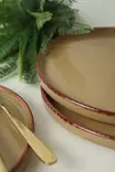 Keittiövälineet: 100% Keraaminen Lautassetti (6 kpl, 27 cm) - Antibakteerinen, Vedenkestävä, Helppo Puhdistaa, Ekologinen - Lautaset - 8684283355907 - 3